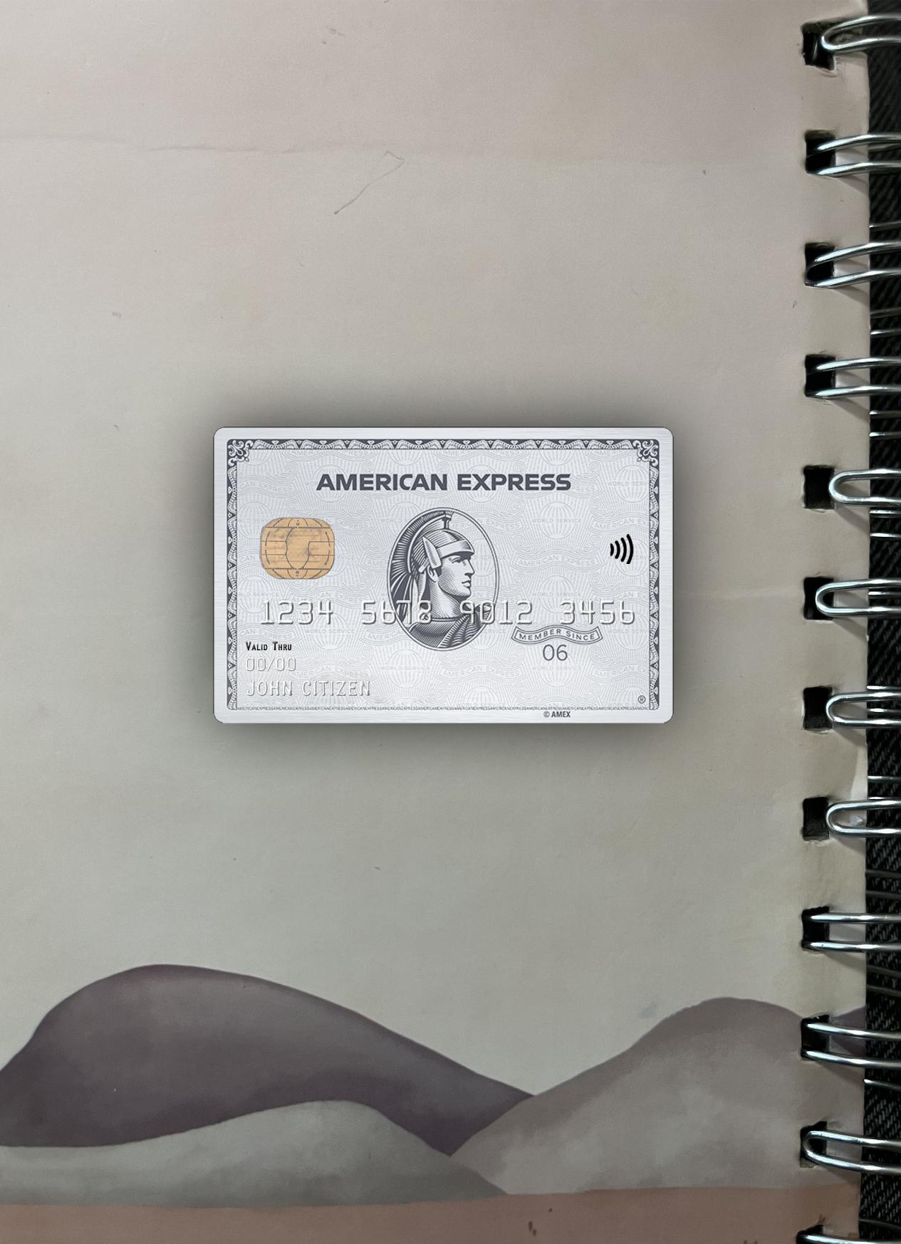 Download USA NAB bank AMEX platinum card photolook front Photoshop template